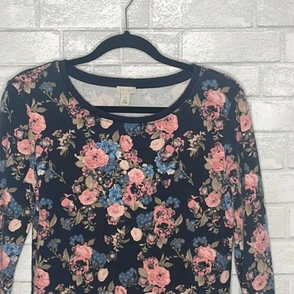 Hinge Floral Crew Neck Sweatshirt - Picture 3 of 12